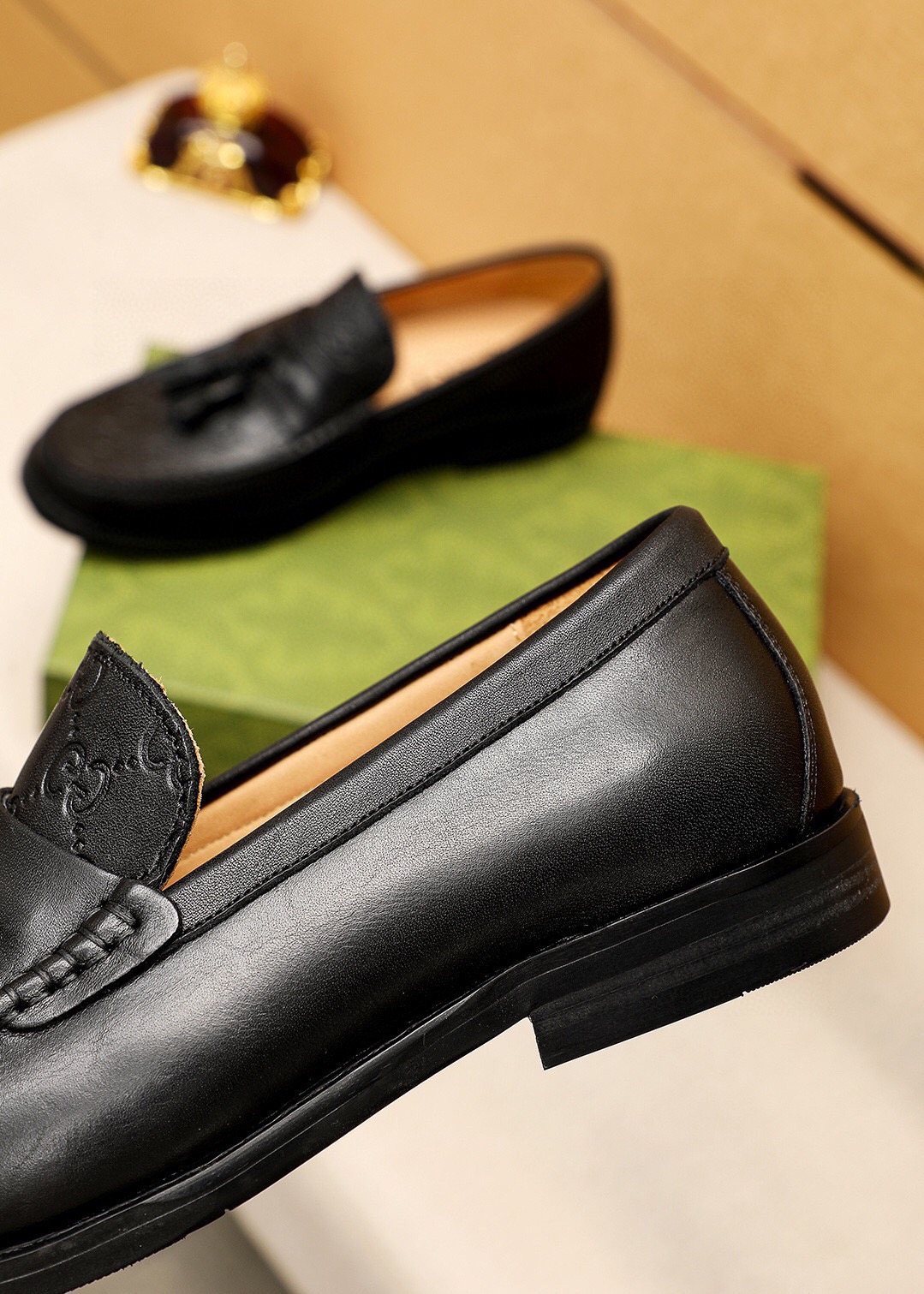 Gucci Black Tassel Loafers