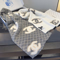 Chanel Grid Knit Scarf