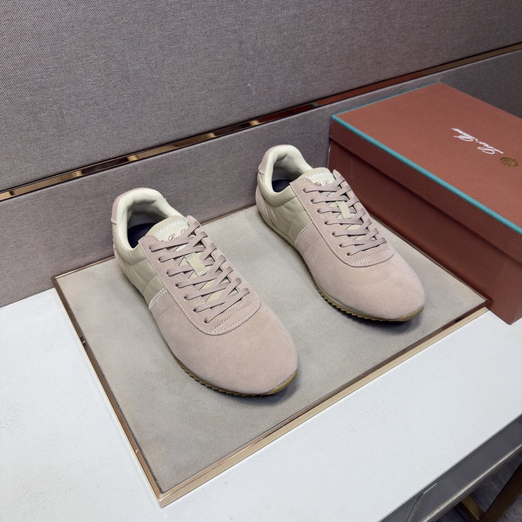 Low-Top Lace-Up Sneakers - Leather Lining