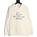 Dior “For My Real Friends” Slogan Hoodie - Cream
