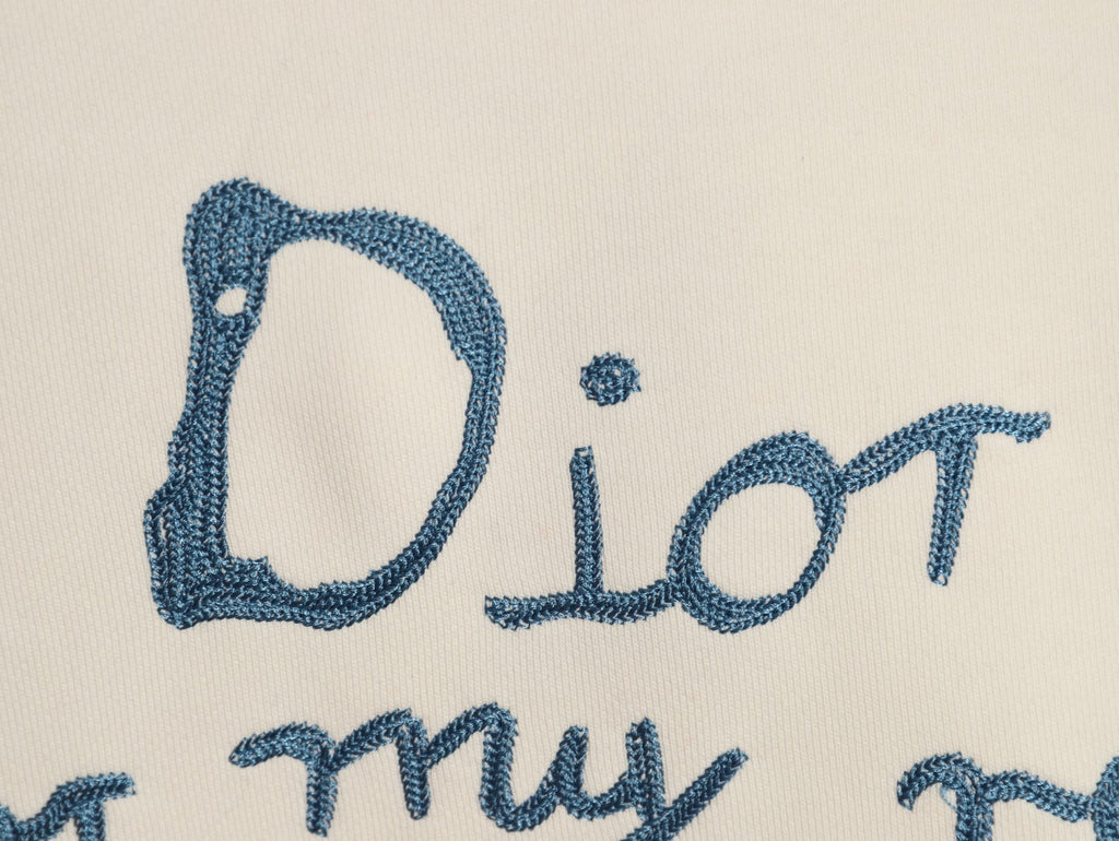 Dior “For My Real Friends” Slogan Hoodie - Cream