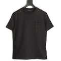 Louis Vuitton Black LV Embossed-Detail Short-Sleeve T-Shirt
