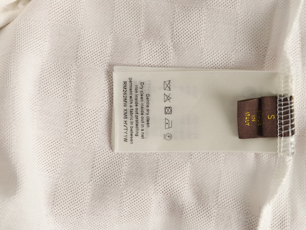 Louis Vuitton Hem-Tab Short-Sleeve Polo Shirt - Cream